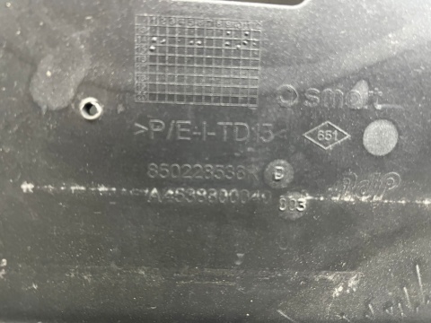 Zderzak tylny Smart Forfour 2 II tylny 850228538R Zderzak tylny Smart Forfour 2 II tylny 850228538R