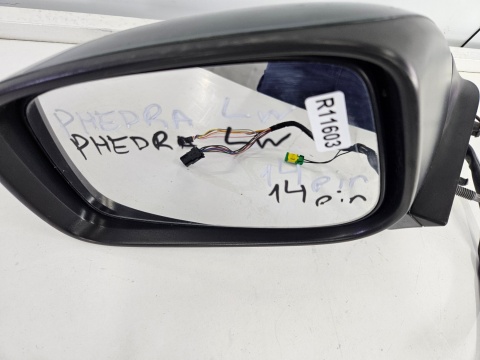 Lusterko Citroen C8 Ulysse II 2 Peugeot 807 Phedra zewnętrzne lewe elektryczne składane 14pin drzwi Lusterko Citroen C8 Ulysse II 2 Peugeot 807 Phedra zewnętrzne lewe elektryczne składane 14pin drzwi