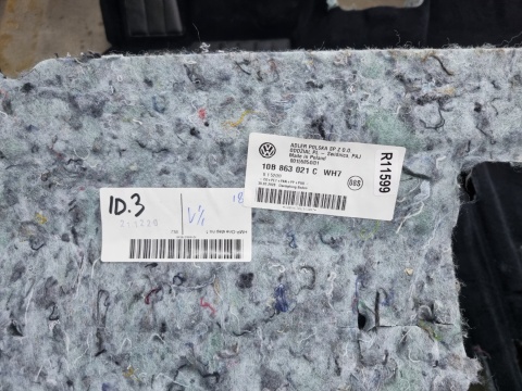 Wykładzina VW ID.3 id3 Cupra Born podłoga dywan mata dywaniki oryginalne komplet 10b863021c Wykładzina VW ID.3 id3 Cupra Born podłoga dywan mata dywaniki oryginalne komplet 10b863021c