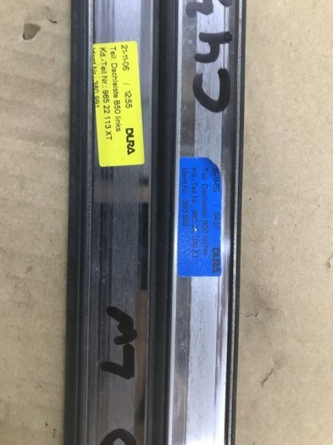 Listwa Citroen C4 I 3Drzwi 04-10r. dachowa prawa lewa nakładka KOMPLET 96522113xt 96522109xt