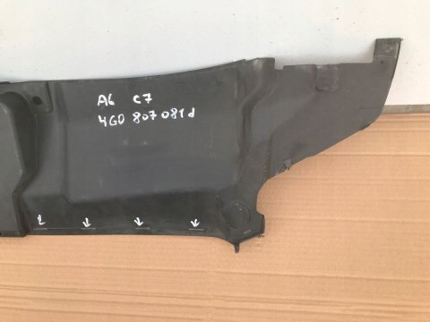 Osłona pasa przedniego Audi A6 C7 nakładka górna zamka 4g0807081d Osłona pasa przedniego Audi A6 C7 nakładka górna zamka 4g0807081d
