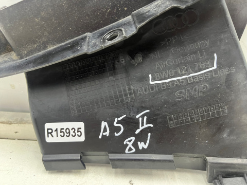 Kanał powietrza Audi A5 8w F5 + Sportback 16r.- prawa kierownica zderzaka chłodzenia hamulców 8w6121763 Kanał powietrza Audi A5 8w F5 + Sportback 16r.- prawa kierownica zderzaka chłodzenia hamulców 8w6121763