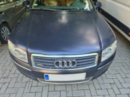 Przód Audi A8 D3 3.0 V6 TDI 02-08r. kolor lz5d maska zderzak reflektory pas przedni z chłodnicami błotnik prawy lewy wzmocnienie