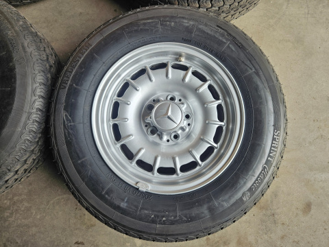 Felga Mercedes w114 w115 w123 w116 w126 500 SEC SL w113 pagoda 6.5jx14 5ч112 felgi aluminiowe Z OPONAMI 14 cali oryginal KOMPLET Felga Mercedes w114 w115 w123 w116 w126 500 SEC SL w113 pagoda 6.5jx14 5ч112 felgi aluminiowe Z OPONAMI 14 cali oryginal KOMPLET