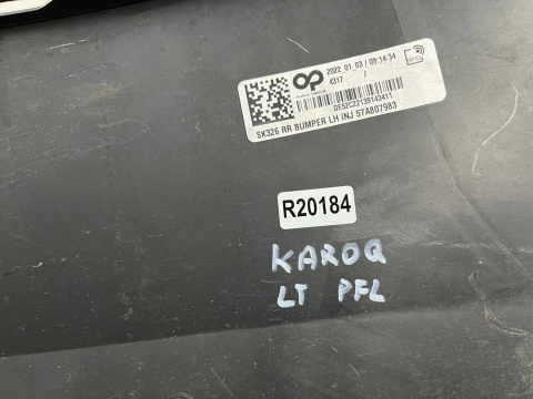 Zderzak tylny Skoda Karoq 17-19r. Przedlift narożnik nakładka lewa zderzaka 57A807983 Zderzak tylny Skoda Karoq 17-19r. Przedlift narożnik nakładka lewa zderzaka 57A807983