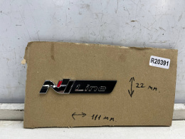 Znaczek Hyundai N-Line znaczek emblemat 22x111 mm. ORYGNALNY na błotnik lub klapę