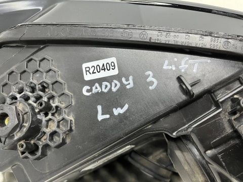Lampa reflektor VW Caddy III 3 Lift 15-20r. LEWA przednia zwykła H4 w21/5w h21w lewy przód 2k1941015b Lampa reflektor VW Caddy III 3 Lift 15-20r. LEWA przednia zwykła H4 w21/5w h21w lewy przód 2k1941015b