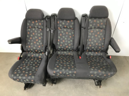 Fotele Mercedes Vito W639 Viano 03-14r.kanapa 2 drugi rząd komfort dzielone składane komplet ORYGINALNE