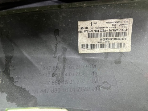 Zderzak przedni Mercedes W447 14r.- przód 6XPDC A4478800870 Zderzak przedni Mercedes W447 14r.- przód 6XPDC A4478800870
