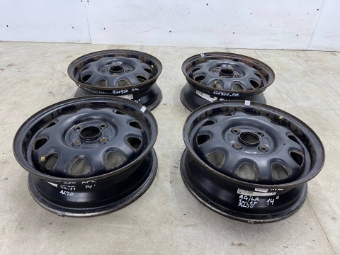 Felgi stalowe Opel Agila Suzuki Swift Wagon R Alto Ignis 14 cali 4,5jx14 ET45 4x100 KOMPLET KFZ 2141014 KBA43736 HA4910 Felgi stalowe Opel Agila Suzuki Swift Wagon R Alto Ignis 14 cali 4,5jx14 ET45 4x100 KOMPLET KFZ 2141014 KBA43736 HA4910