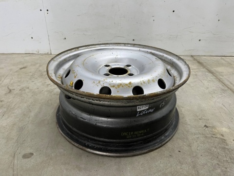 Felgi stalowe Dacia Logan I Sandero 05-14r. jedna felga stalowa r15 cali 6jx15 ET50 4x100 8200510755 Felgi stalowe Dacia Logan I Sandero 05-14r. jedna felga stalowa r15 cali 6jx15 ET50 4x100 8200510755