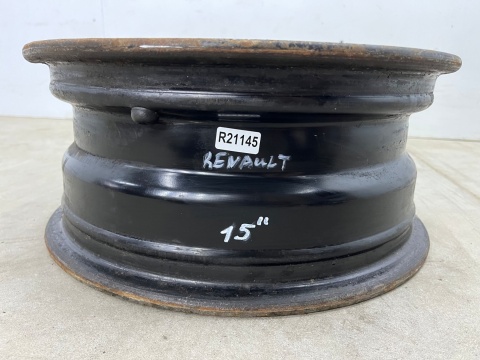 Felgi stalowe Renault Clio Megane Scenic Thalia r15 cali 6jx15 ET43 4x100 jedna felga stalowa Felgi stalowe Renault Clio Megane Scenic Thalia r15 cali 6jx15 ET43 4x100 jedna felga stalowa