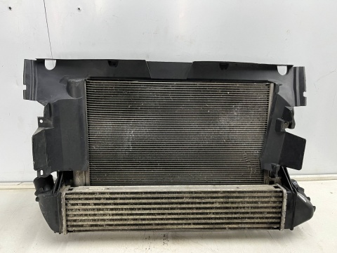 Komplet chłodnic Dacia Logan I Sandero 05-14r. 1.5 dCi intercooler chłodnica wody skraplacz klimatyzacji wiatrak wentylator