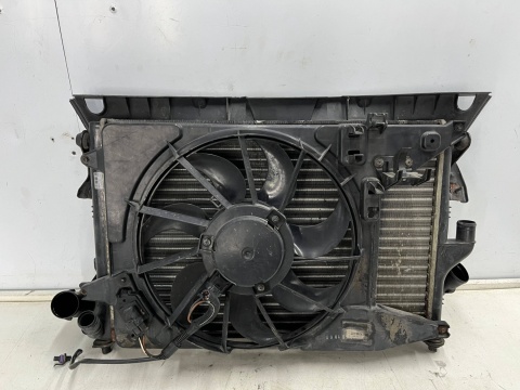 Komplet chłodnic Dacia Logan I Sandero 05-14r. 1.5 dCi intercooler chłodnica wody skraplacz klimatyzacji wiatrak wentylator