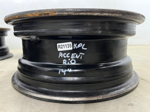 Felgi stalowe Hyundai Accent III i10 i20 Kia Rio II Picanto 05-11r. 14 cali 5,5jx14 ET46 4x100 KOMPLET 52910-1g100 529101g100 Felgi stalowe Hyundai Accent III i10 i20 Kia Rio II Picanto 05-11r. 14 cali 5,5jx14 ET46 4x100 KOMPLET 52910-1g100 529101g100