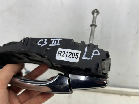 Klamka drzwi Citroen C3 III 16-24r. lewa przednia zewnętrzna rączka chromowana listewka lewy przód Klamka drzwi Citroen C3 III 16-24r. lewa przednia zewnętrzna rączka chromowana listewka lewy przód