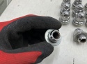 Nakrętki do felg aluminiowych Mitsubishi Kia Hyundai Toyota Lexus Mazda M12x1,5 ŁEB PŁASKI 37mm. do kół 20 sztuk na klucz 21