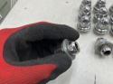 Nakrętki do felg aluminiowych Mitsubishi Kia Hyundai Toyota Lexus Mazda M12x1,5 ŁEB PŁASKI 37mm. do kół 20 sztuk na klucz 21