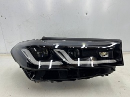 Lampa reflektor BMW 5 G30 G31 LCI LIFT 20-24r. prawa przednia FULL LED Adaptive Europa BLACK czarna ShadowLine oryginal 8082656