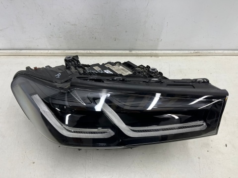 Lampa reflektor BMW 5 G30 G31 LCI LIFT 20-24r. prawa przednia FULL LED Adaptive Europa BLACK czarna ShadowLine oryginal 8082656