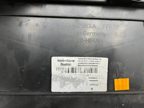 Zderzak tylny Porsche 911 992 Carrera S Targa 19r.- tył 992807983A