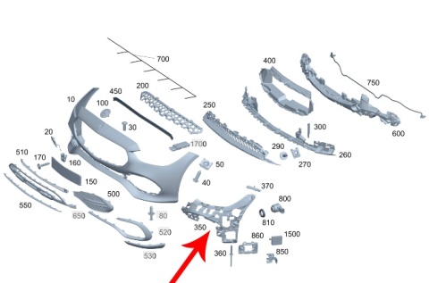 Ślizg Mercedes w206 C-klasa 21r.- NOWE lewe przednie mocowanie zderzaka wspornik uchwyt lewy przód NOWY ORYGINALNY a2068855905 Ślizg Mercedes w206 C-klasa 21r.- NOWE lewe przednie mocowanie zderzaka wspornik uchwyt lewy przód NOWY ORYGINALNY a2068855905