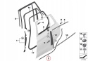 Uszczelka BMW X1 F48 X2 F39 15-22r. NOWA dolna guma prawych lewych tylnych drzwi progu prawy lewy tył 7349646