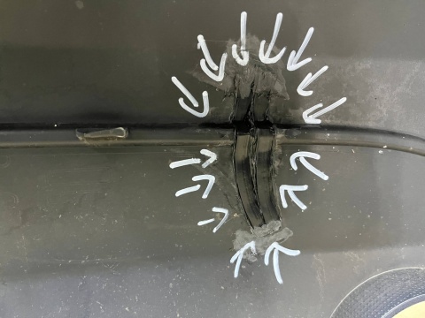 Zderzak tylny BMW F46 2 Gran Tourer 14-22r. tył 4XPDC 51127333299