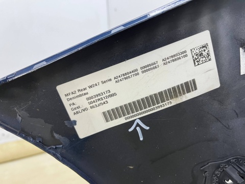 Zderzak tylny Mercedes W247 B-Klasa 3 III 18-22r. Przedlift tył 6XPDC A2478855100