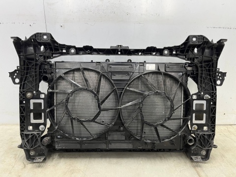 Pas przedni Porsche Cayenne III 9y 18r.- 3.0 4.0 kompletny ramka z chłodnicami wody klimy żaluzje belka wzmocnienie