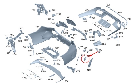 Mocowanie radaru Mercedes w206 C-klasa 21r.- NOWY lewy tylny kosz uchwyt stelaż mocowanie na Asystent Pasa Distronik Mocowanie radaru Mercedes w206 C-klasa 21r.- NOWY lewy tylny kosz uchwyt stelaż mocowanie na Asystent Pasa Distronik