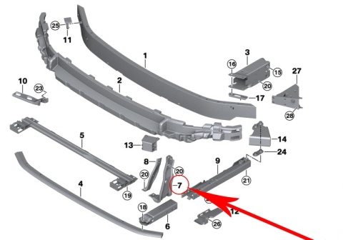Pas przedni BMW X1 F48 X2 F39 F40 F45 F46 Mini One Cooper Cabrio F55 F56 F57 13-24r. NOWA lewa poprzeczka pionowa lącznik Pas przedni BMW X1 F48 X2 F39 F40 F45 F46 Mini One Cooper Cabrio F55 F56 F57 13-24r. NOWA lewa poprzeczka pionowa lącznik