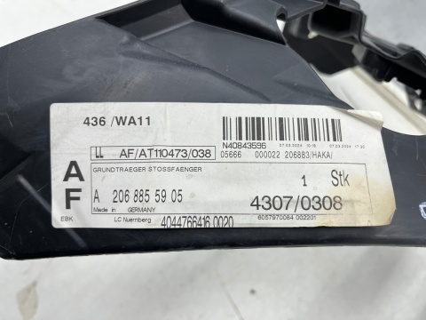 Ślizg Mercedes w206 C-klasa 21r.- NOWE lewe przednie mocowanie zderzaka wspornik uchwyt lewy przód NOWY ORYGINALNY a2068855905 Ślizg Mercedes w206 C-klasa 21r.- NOWE lewe przednie mocowanie zderzaka wspornik uchwyt lewy przód NOWY ORYGINALNY a2068855905