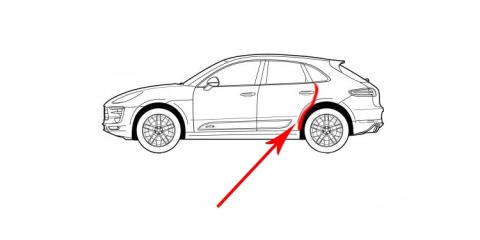 Uszczelka Porsche Cayenne II 7p 10-18r. NOWA OE lewa tylna guma drzwi uszczelnienie na błotnik lewy tylny karoseryjna wewnętrzna Uszczelka Porsche Cayenne II 7p 10-18r. NOWA OE lewa tylna guma drzwi uszczelnienie na błotnik lewy tylny karoseryjna wewnętrzna