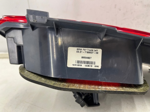 Lampa BMW F07 GT Gran Turismo 09-13r. lewa tylna w klapę bagażnika LED oryginalna EU 7199637 Lampa BMW F07 GT Gran Turismo 09-13r. lewa tylna w klapę bagażnika LED oryginalna EU 7199637