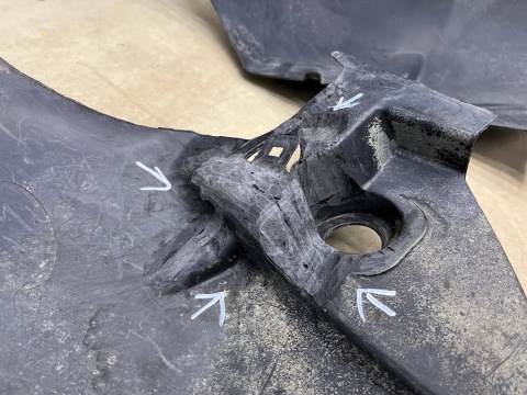 Nadkole Mercedes Vito w639 Lift 10-14r. prawe przednie ORYGINALNE prawy przód a6396843377