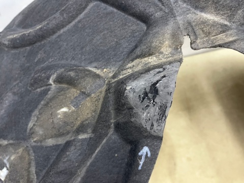 Nadkole Porsche Cayenne III 9y 19r.- prawe przednie ORYGINALNE prawy przód 9y0810972