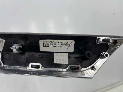 Listwa BMW X3 F25 X4 F26 10-18r. prawy tylny dekor drzwi tapicerki boczka DREWNO prawy tył 7242646