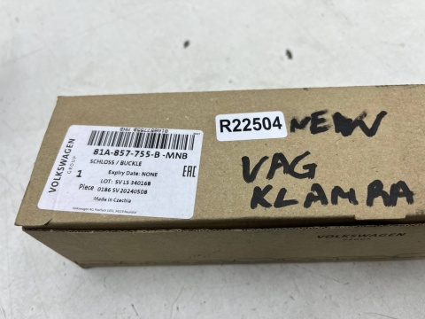 Pas bezpieczeństwa VW Tiguan II 5na T-Roc Audi Q2 Ateca Tarraco Kodiaq 16r.- NOWY prawy lewy przedni napinacz zapinka klamra