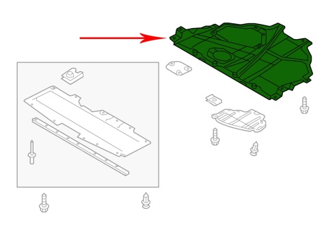 Osłona podwozia Mazda 3 IV BP 2019r.- NOWA osłona dolna płyta silnika oryginalna djjj-56-111