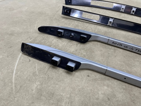 Relingi dachowe Nissan X-Trail III T32 Rogue 13-21r. mocowania bagażnika na dach zaślepki listwy lewa prawa KOMPLET