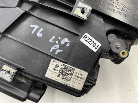 Lampa reflektor VW Transporter VI T6 T6.1 Multivan LIFT 19-24r. PRAWA przednia FULL LED prawy przód Europa 7l1941036d