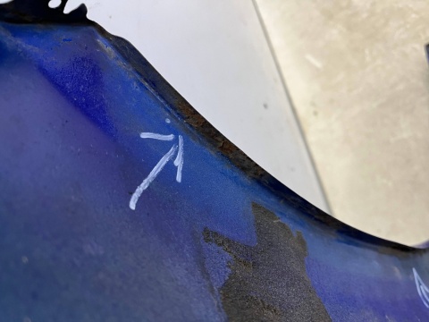 Błotnik VW Touran 1 I 03-06r. Przedlift lewy przedni lewy przód 1T0821155