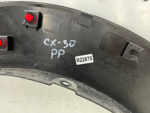 Listwa Mazda CX-30 CX30 2019r.- prawa przednia nakładka rant błotnika prawy przód dfr5-51w21