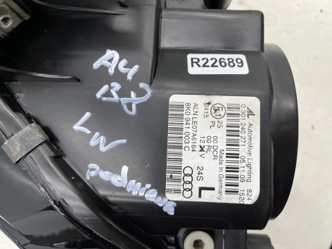 Lampa reflektor Audi A4 B8 07-11r. LEWA przednia BI Xenon BiXsenon nieskrętny Europa oryginal lewy przód 8k0941003c