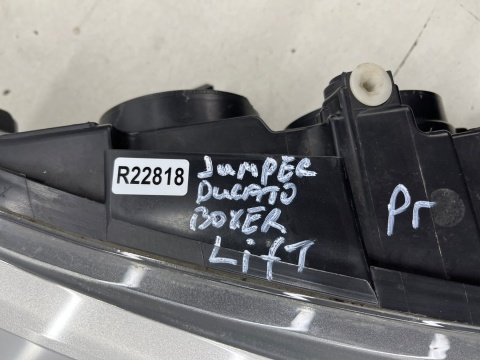 Lampa reflektor Citroen Jumper Ducato Boxer LIFT 14r.- Movano C 22r.- prawa przednia Europa oryginal 1374292080