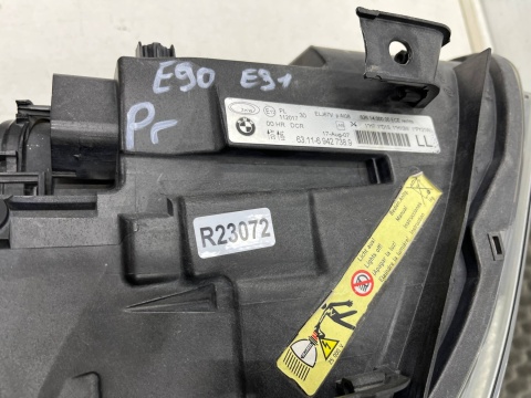 Lampa reflektor BMW 3 E90 E91 04-08r. prawa przednia Bi-Xenon bi-ksenon NIESKRĘTNY Europa oryginalna prawy przód 6942738