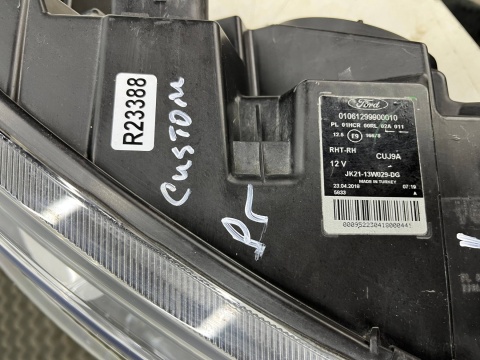 Lampa reflektor Ford Transit Custom MK1 Tourneo Custom MK1 17-23r. LIFT prawa przednia H7 soczewka pasek LED prawy przód Europa