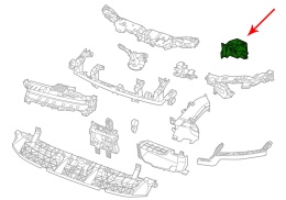 Pas przedni Macan II 95c 24r.- lewe przednie mocowanie chłodnic łącznik pasa wspornik zaczep lewy przód 95c805445