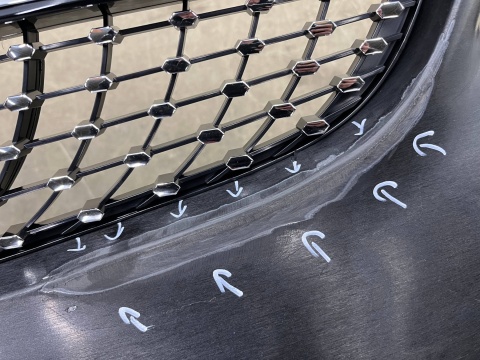 Zderzak przedni Mercedes GLC X253 W253 AMG 15-19r. Przedlift przód PDC A2538853000